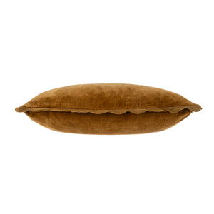 Bronze Rectangular Scalloped Pillow