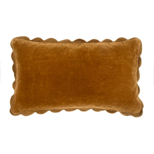 Bronze Rectangular Scalloped Pillow