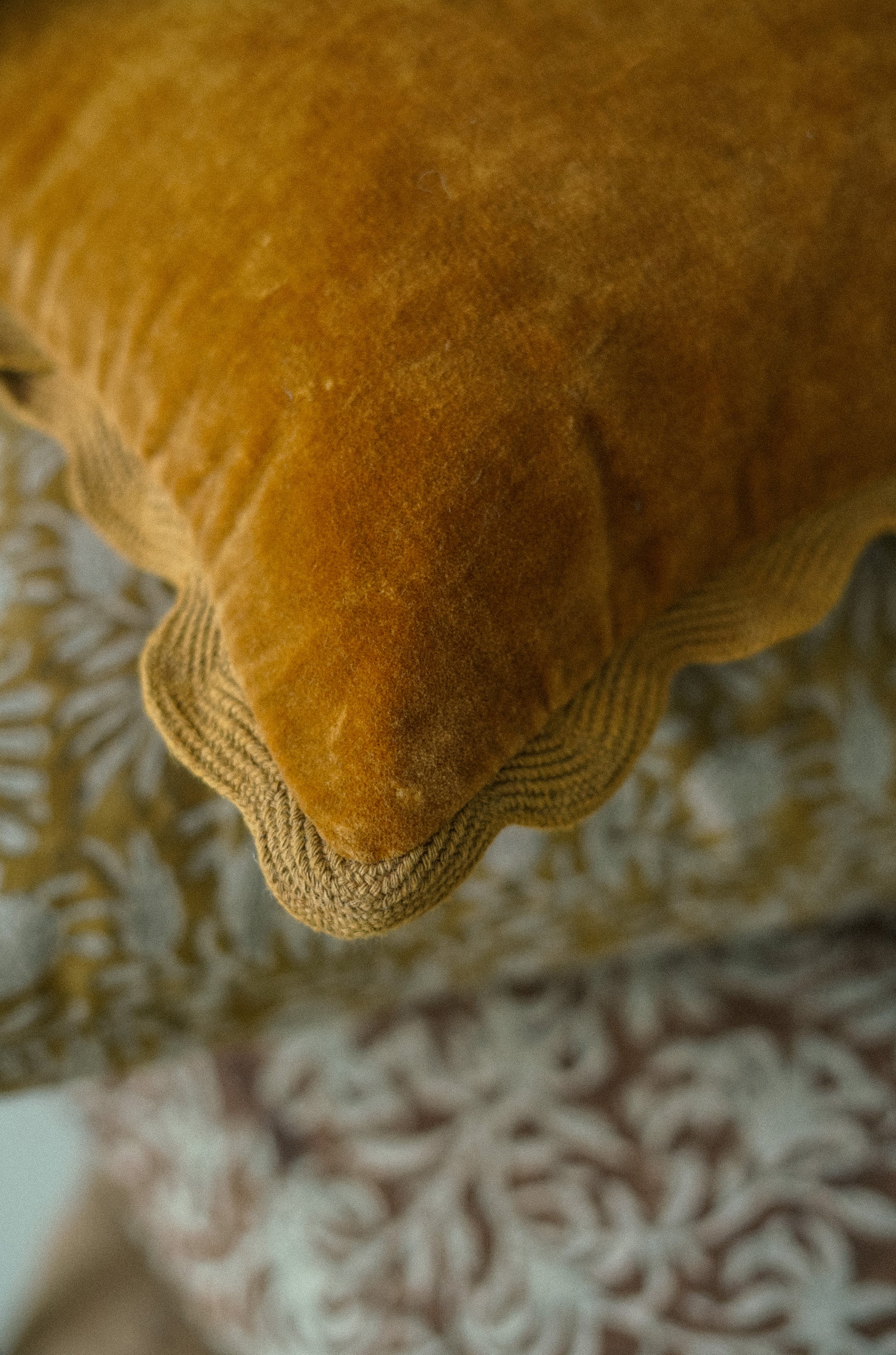 Bronze Scalloped Edge Pillow
