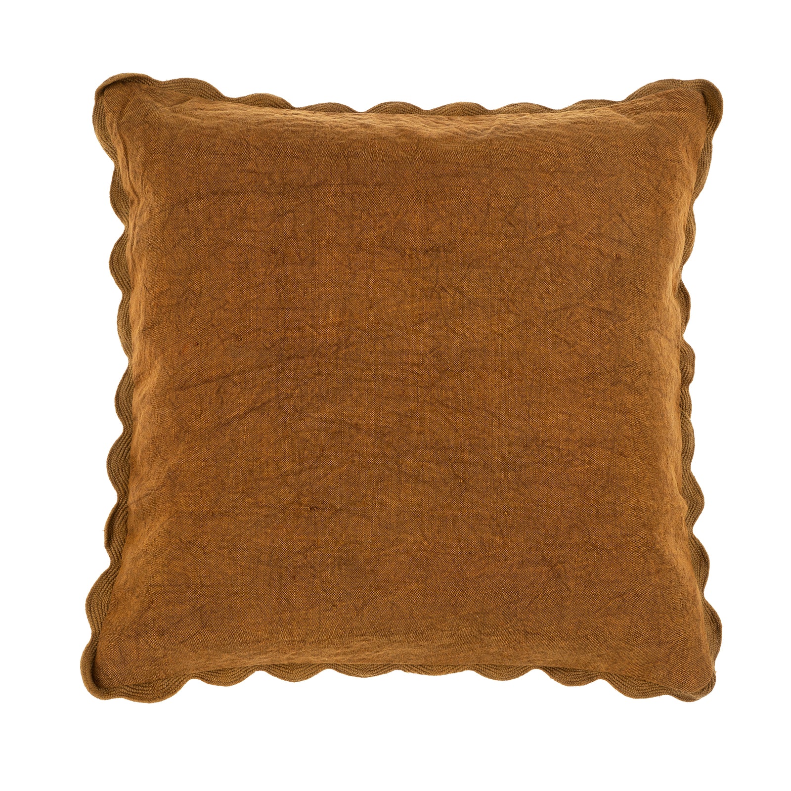 Bronze Scalloped Edge Pillow