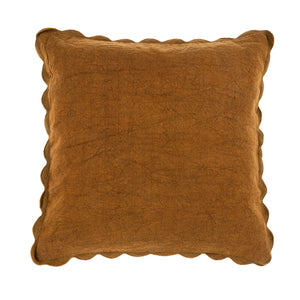 Bronze Scalloped Edge Pillow