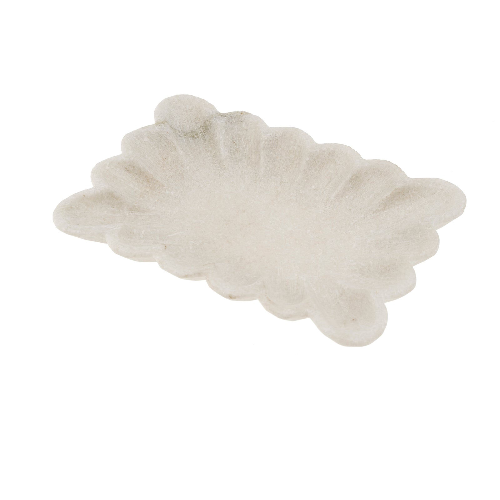 Scalloped Marble Dish