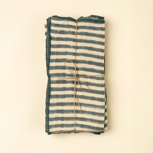 S/4 Sea Stripe Print Napkins