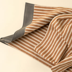 Terracotta Stripe Table Runner