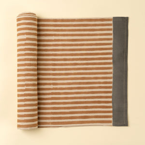 Terracotta Stripe Table Runner