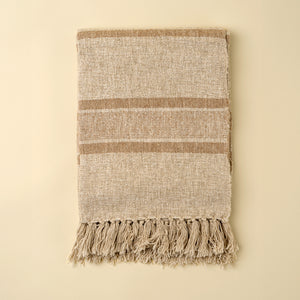 Clay Tulum Striped Throw