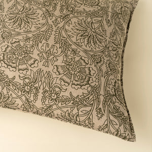 Floria Green Linen Pillow