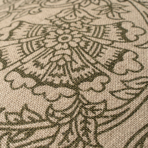 Floria Green Linen Pillow