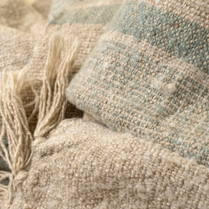 Blue Tulum Striped Throw