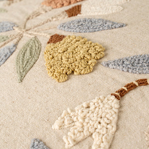 Lunaflora Embroidered Pillow