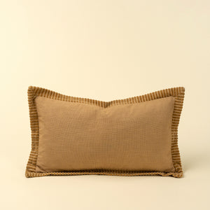 Gold Velvet Corded Edge Pillow