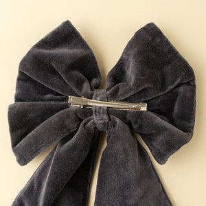 Clove Velvet Bow Clip