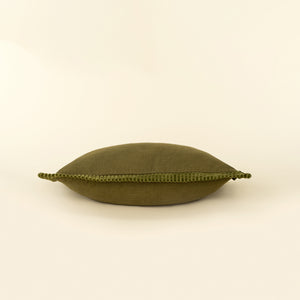 Moss Velvet Corded Edge Pillow