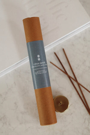 S/30 Citrus Neroli Incense Sticks + Holder