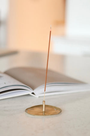 Aura Brass Incense Holder