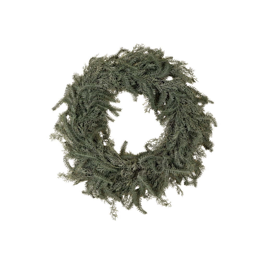 Silver Pine Real Touch Wreath