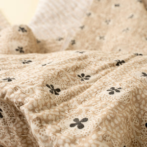 Clover Kantha Bed Blanket