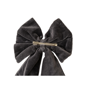 Cypress Velvet Bow Clip