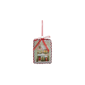 Snowflake Lane Rectangle Ornament