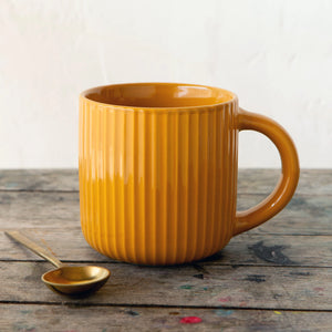 Saffron Fluted Mug