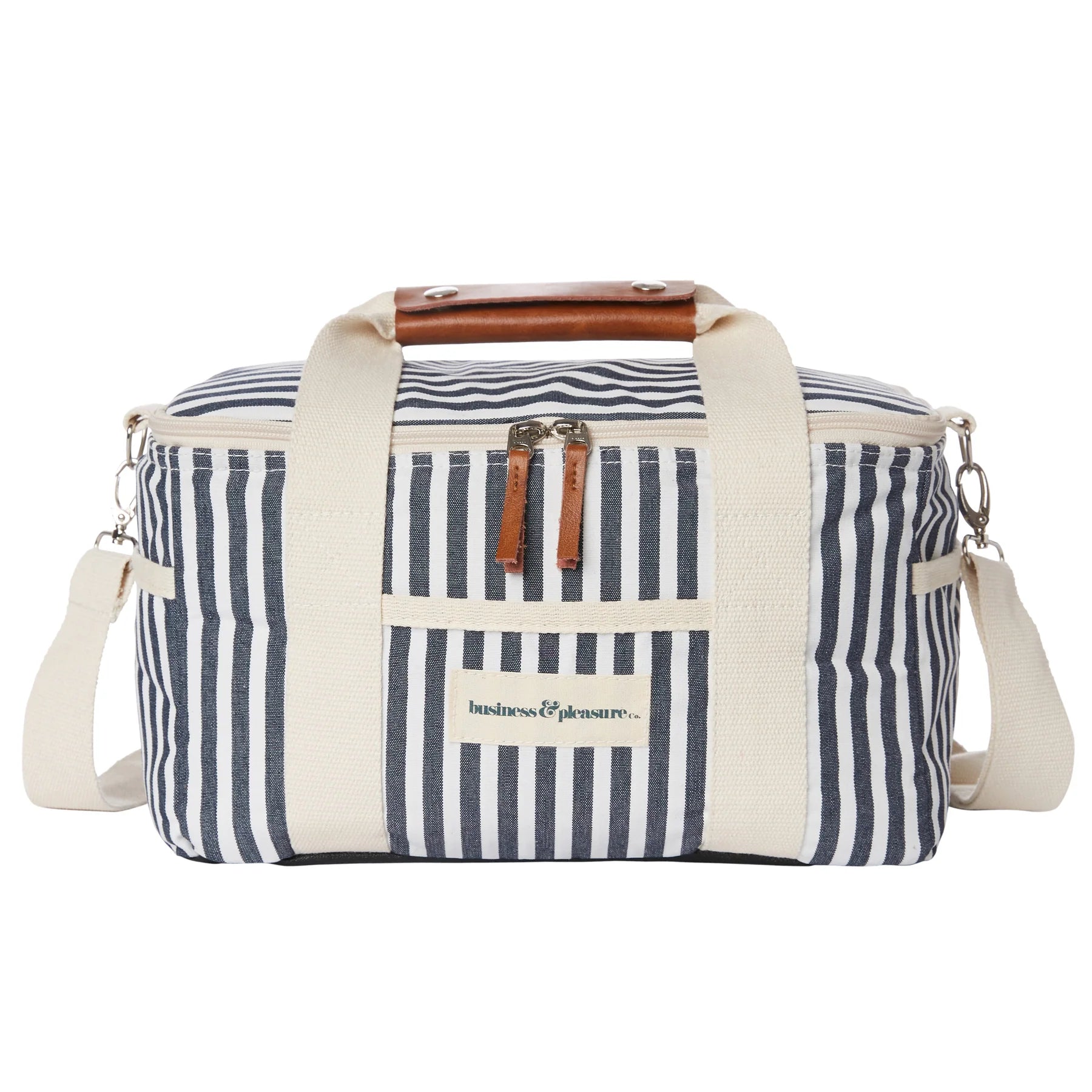 Lauren's Navy Stripe Premium Cooler Bag