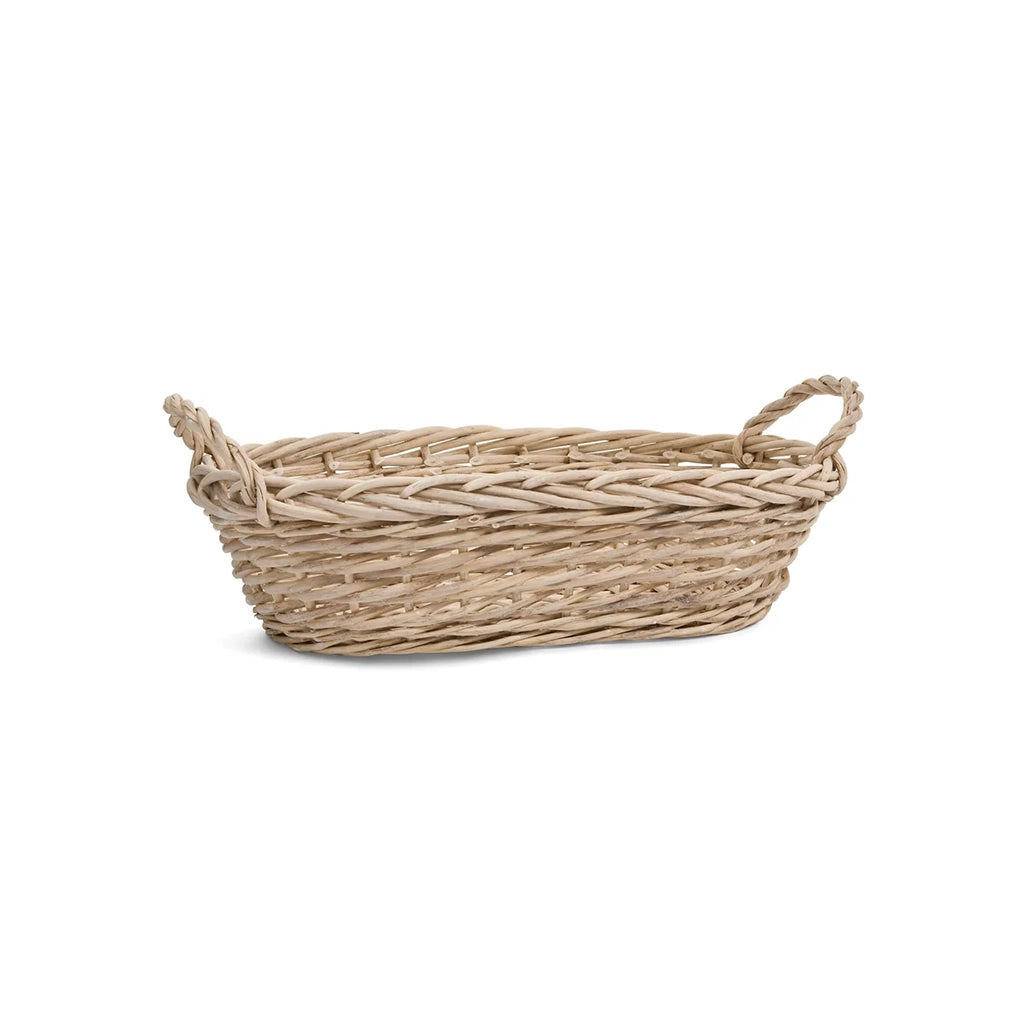 White Wash Willow Basket