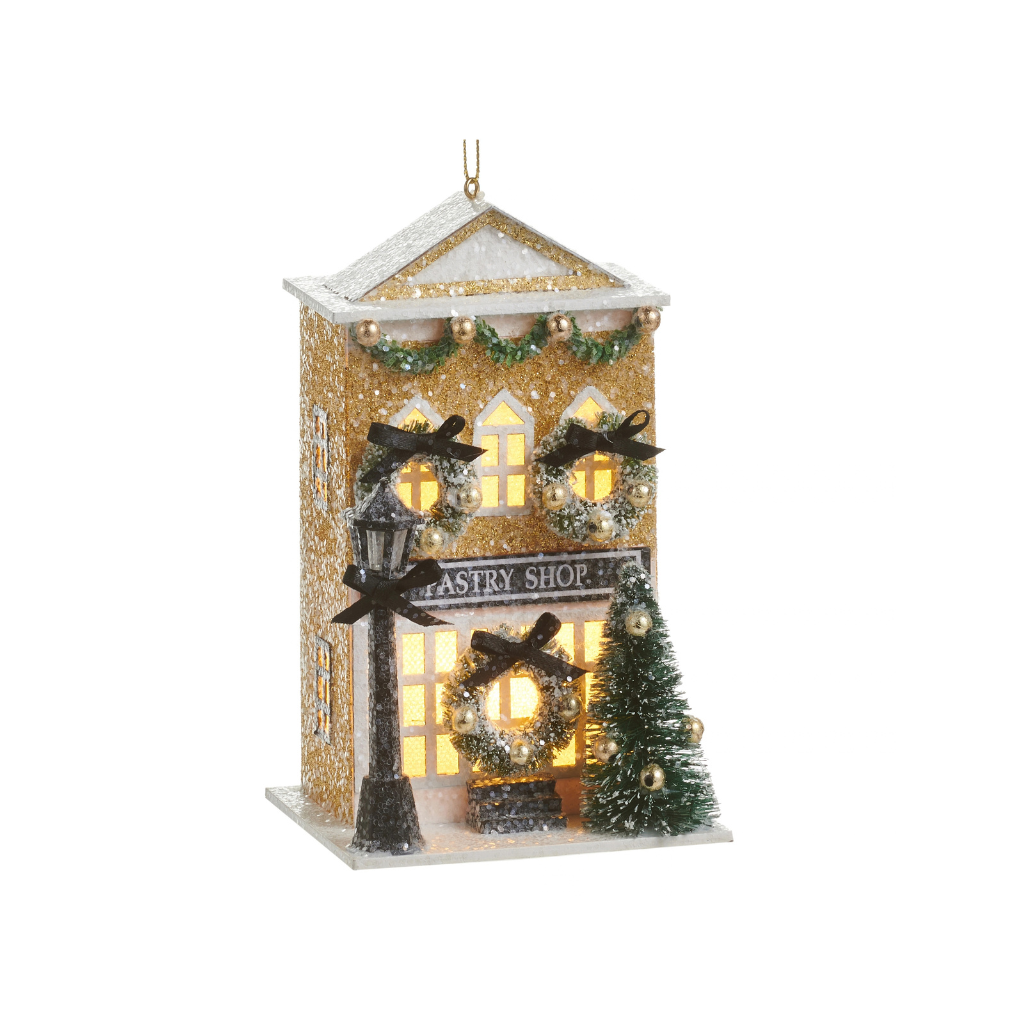 Lighted Pastry Shop Ornament