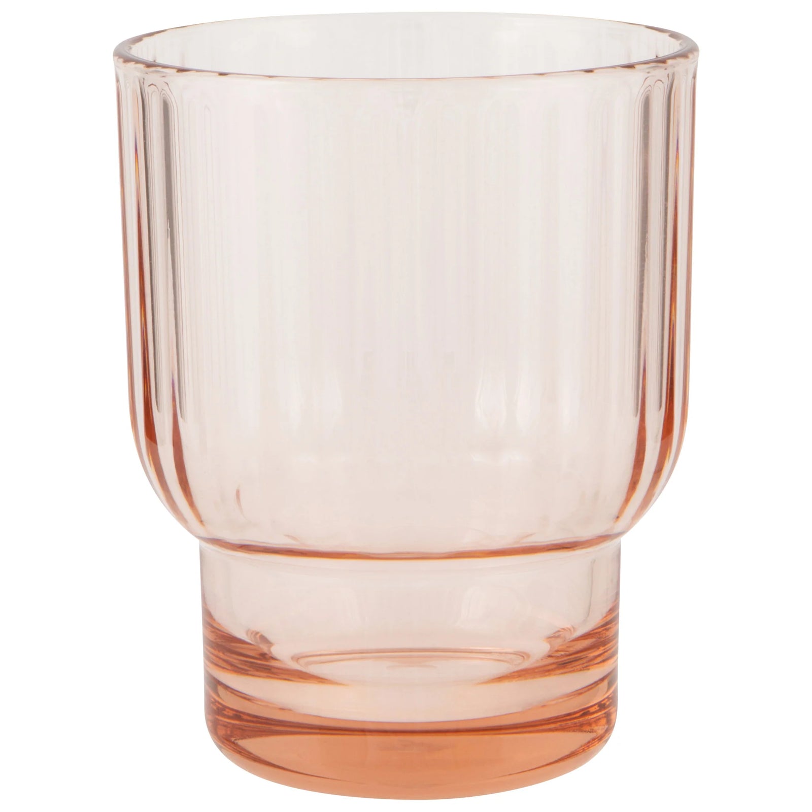 Blush Acrylic Fluted Old Fashioned
