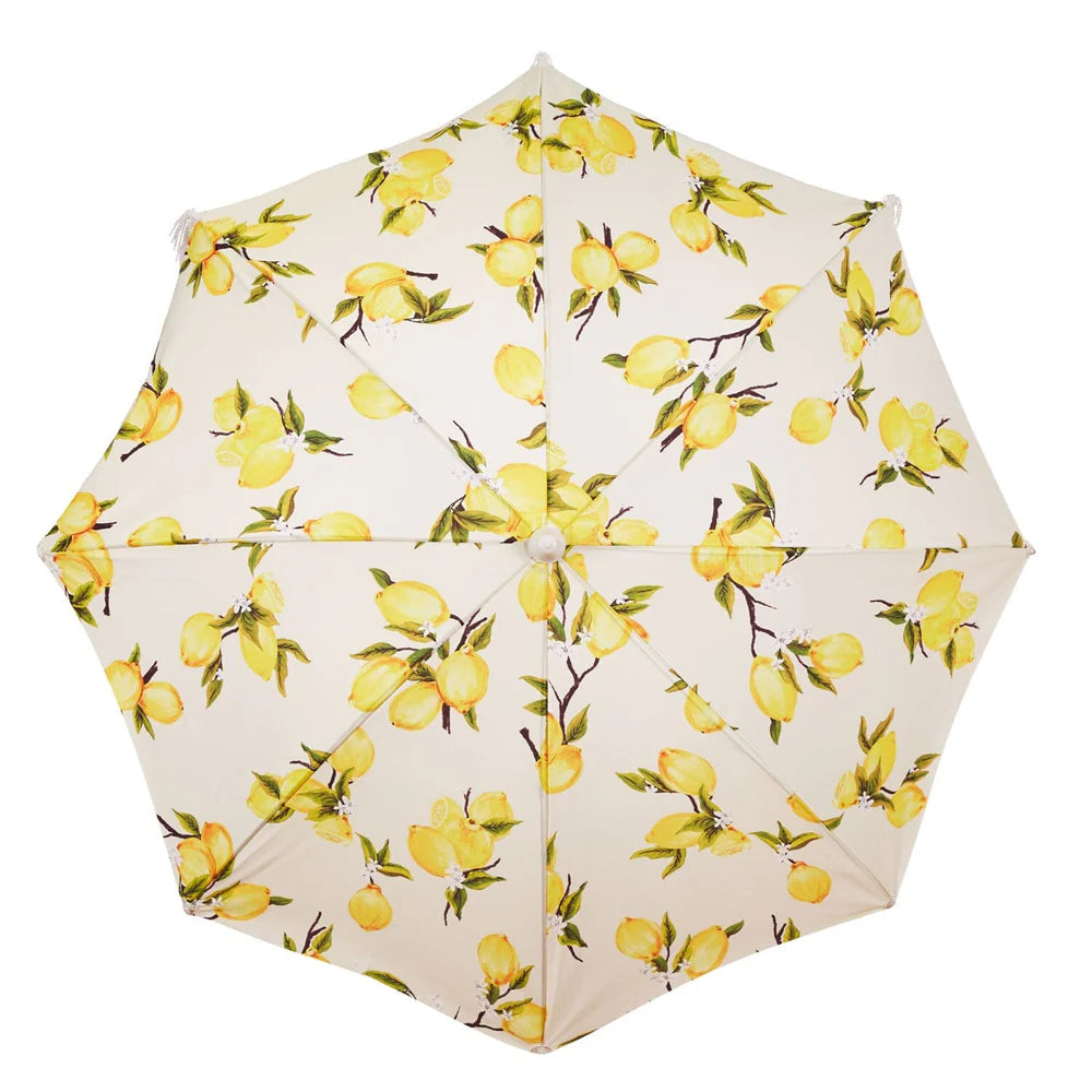 Holiday Beach Umbrella- Vintage Lemons