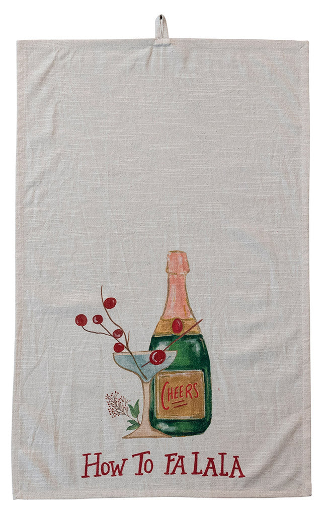 Holiday Champagne Kitchen Towel