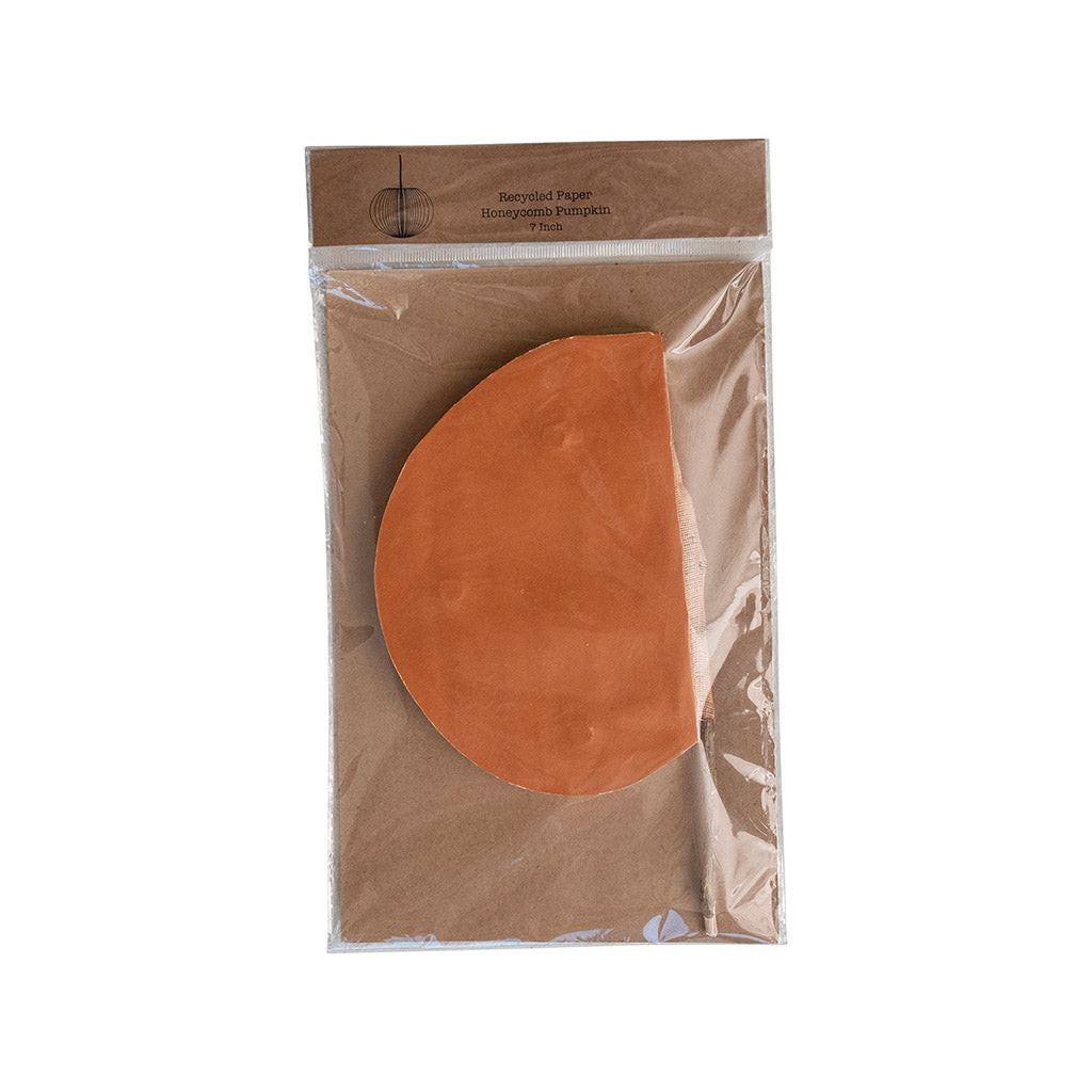 Large Honeycomb Paper Pumpkin