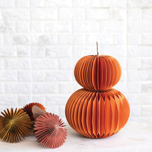 Large Honeycomb Paper Pumpkin