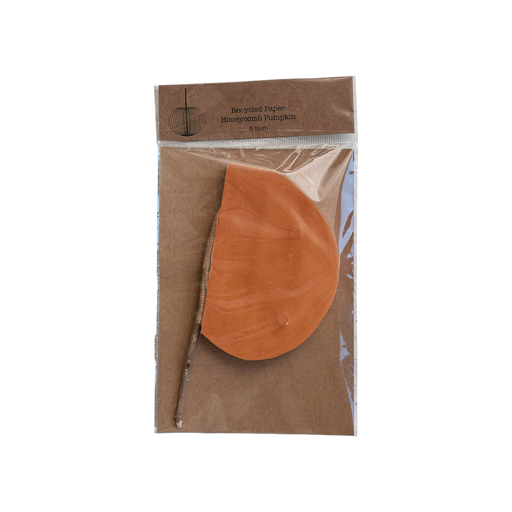 Small Honeycomb Paper Pumpkin