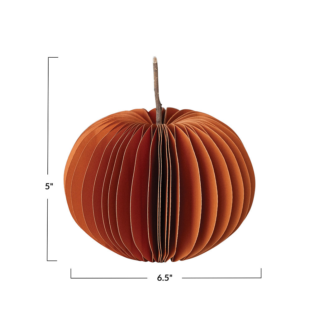Small Honeycomb Paper Pumpkin