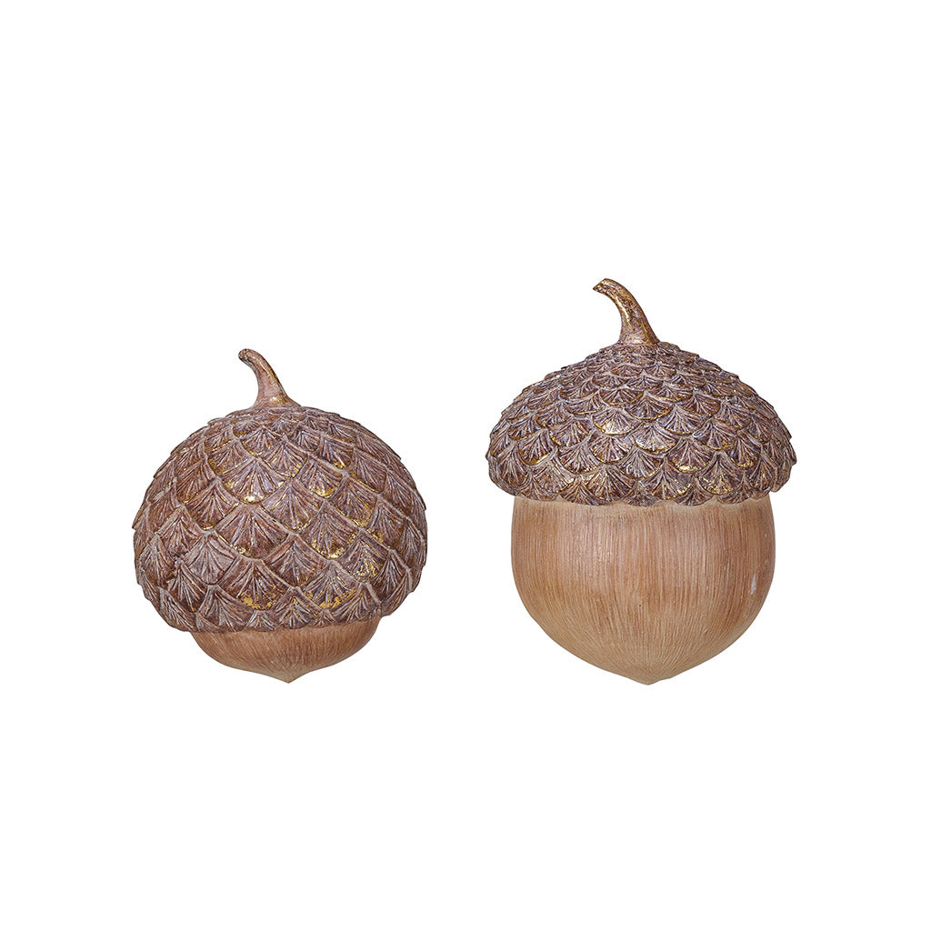 Acorn with Gold Foil