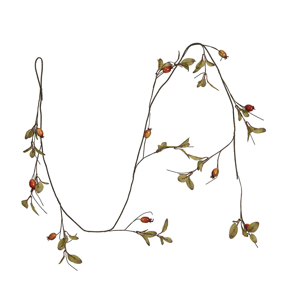 Faux Rose Hip Garland