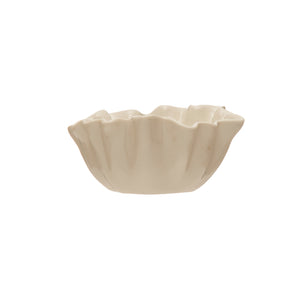 Small Fluted Stoneware Bowl
