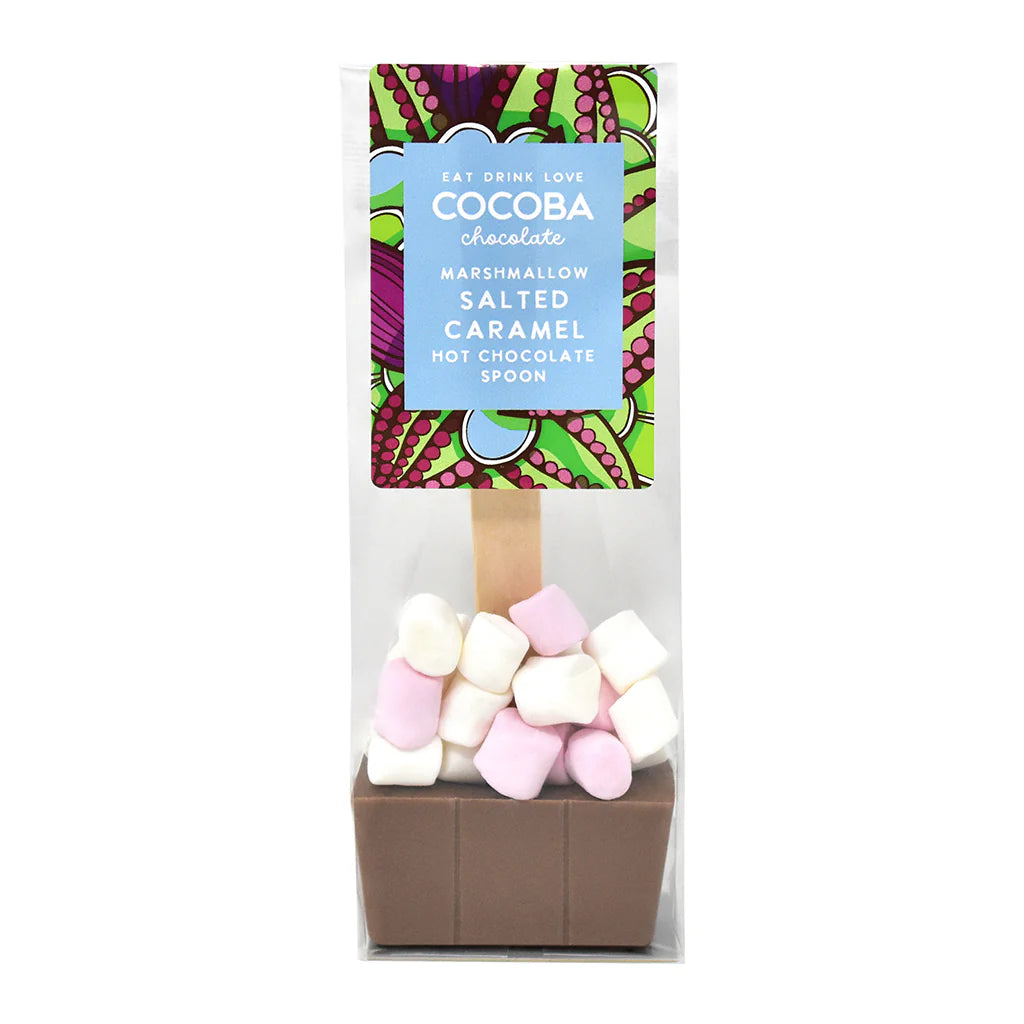 Cocoba Marshmallow Salted Caramel Hot Chocolate Spoon