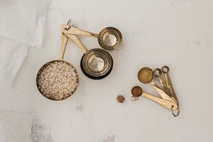 Set/4 Gold Measuring Cups