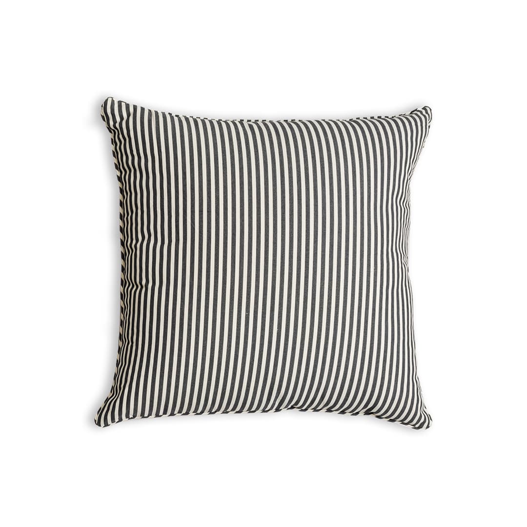 Navy Stripe Indoor/Outdoor Euro Pillow