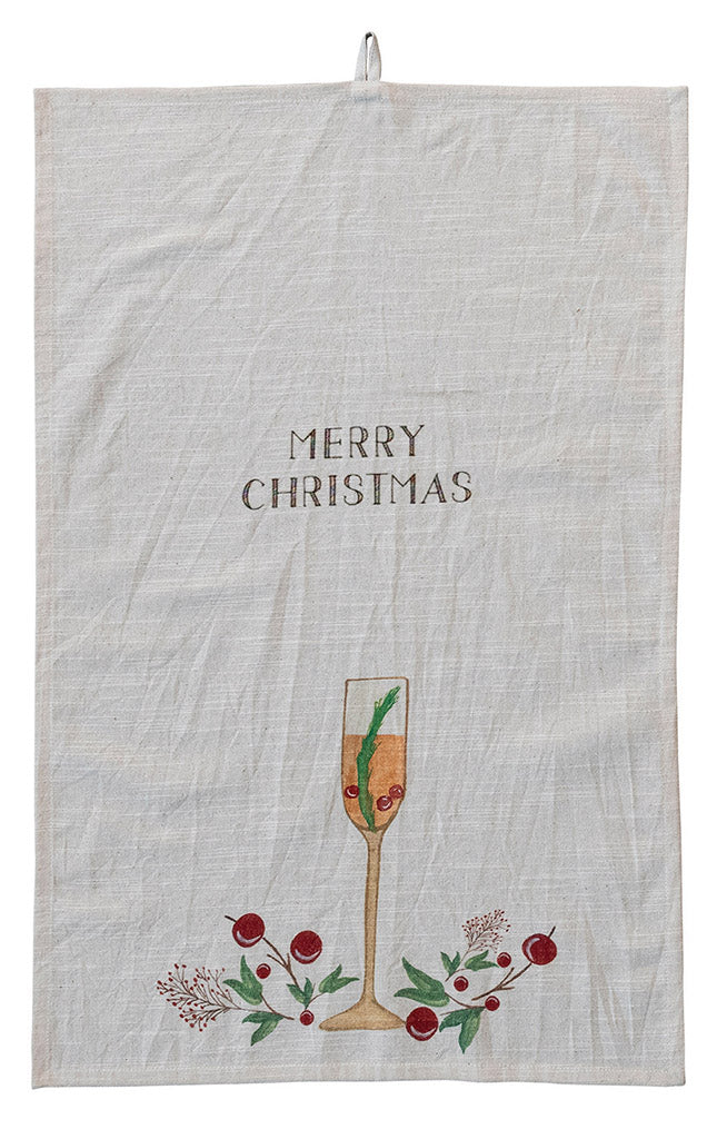 Holiday Champagne Kitchen Towel