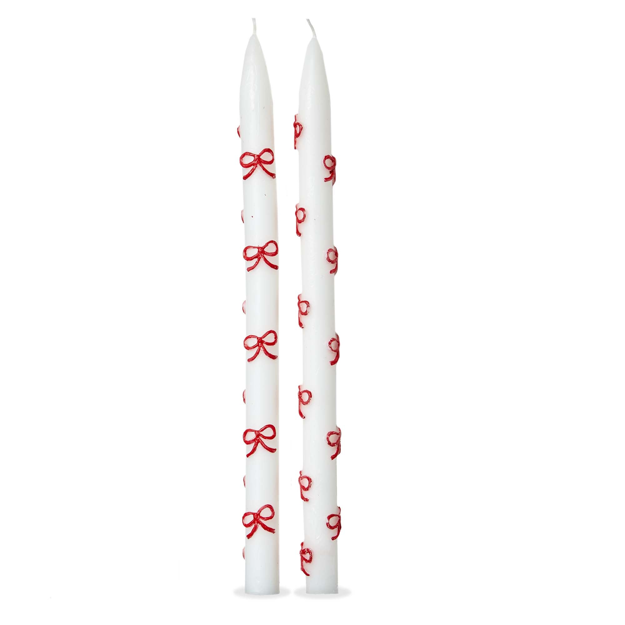 S/2 Very Merry Bow Taper Candles