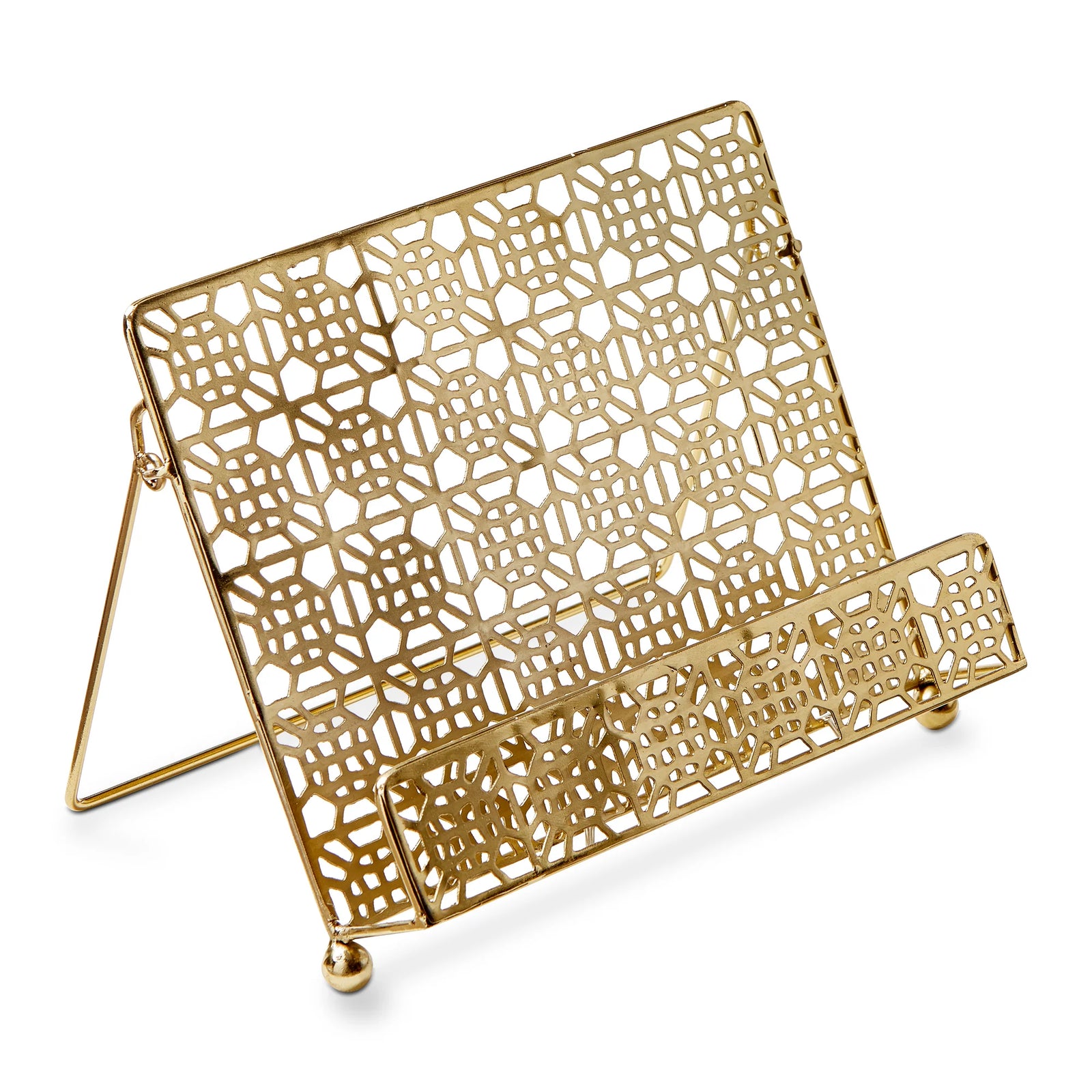 Geometric Metal Book Holder