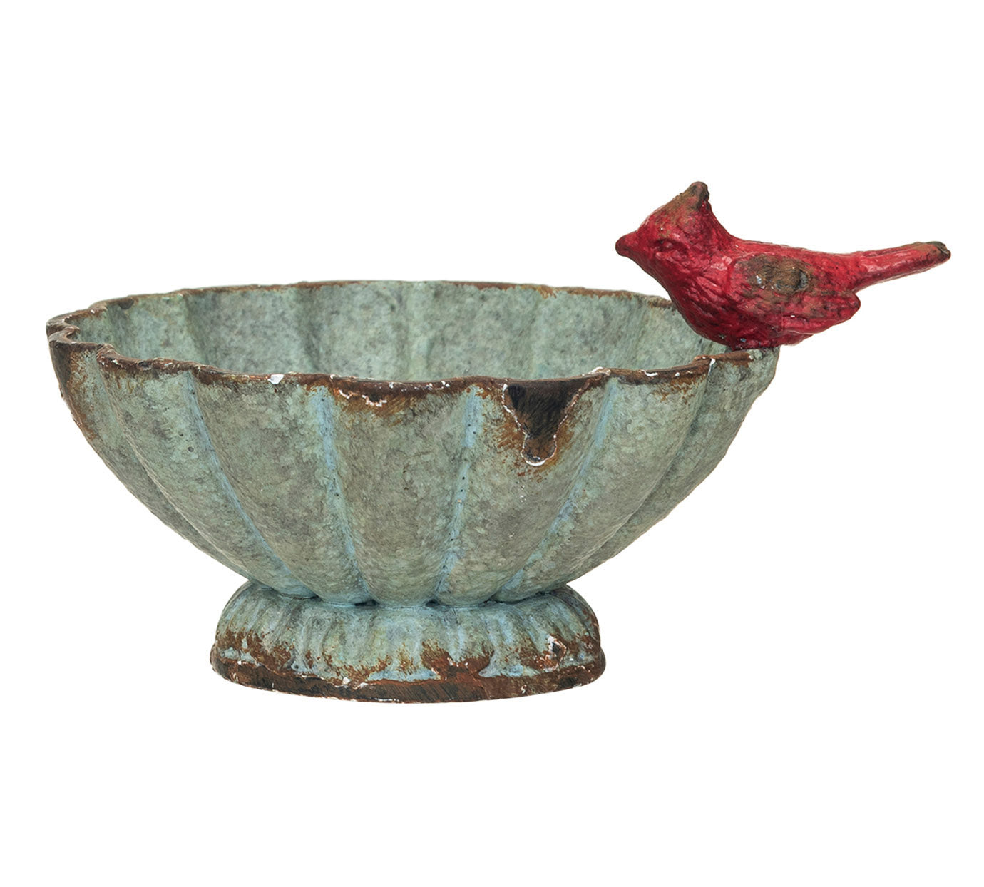 Fluted Cardinal Bowl