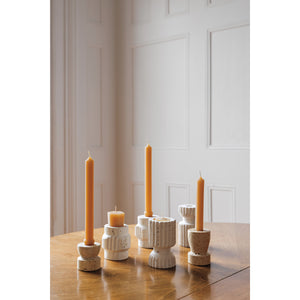 5" Atlis Travertine Candle Holder