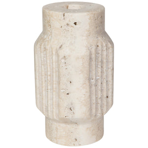 5" Atlis Travertine Candle Holder