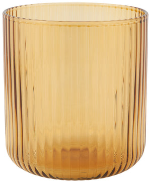 12oz Amber Fluted Tumbler