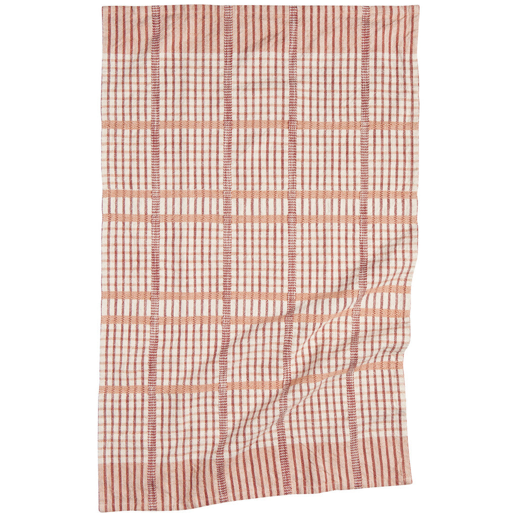 Set/2 Bisque Finley Check Dishtowels