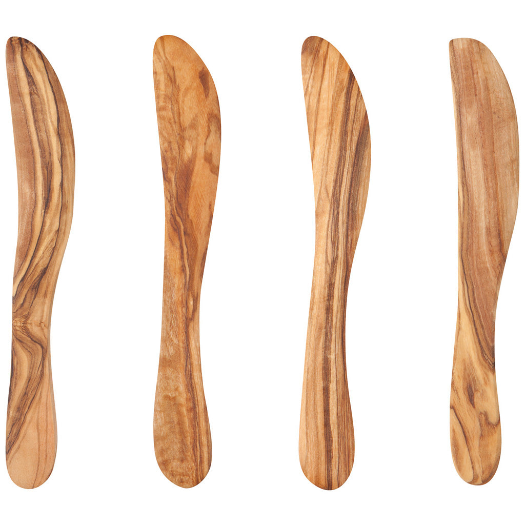 Set/4 Olive Wood Spreaders