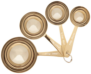 Set/4 Gold Measuring Cups